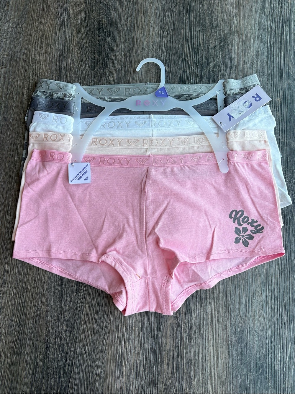 NWT Roxy 5-Pack Boyshort Panties